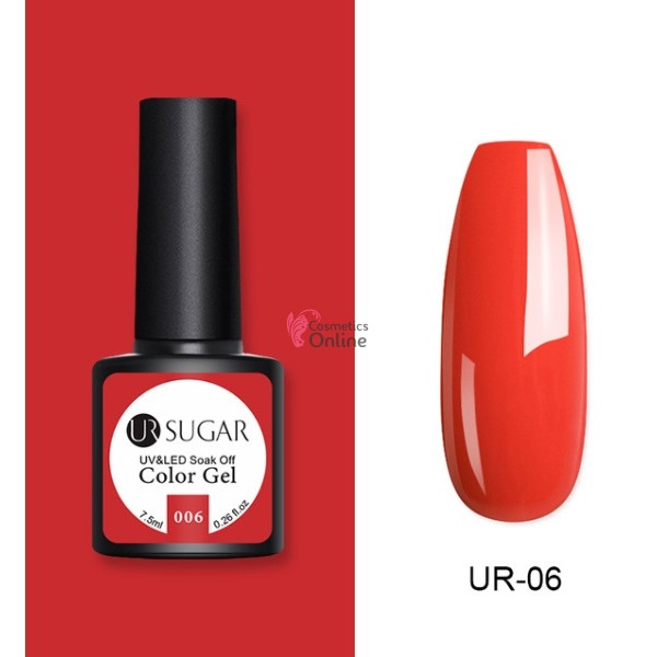 Oja semipermanenta SUGAR Color UV/LED, 7,5ml Cod 006 Red